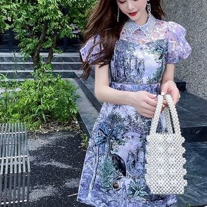 New dress size s to m embroidery beads